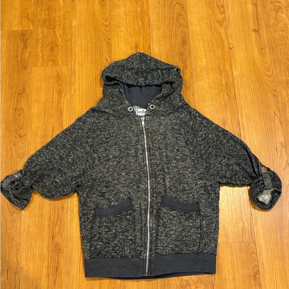 Miken Charcoal Ladies Hoodie - Extra Small